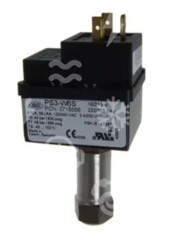 presostat ALCO vysokotlaký - pojistka, PS3-W6S, 0715556, 21 - 16 bar, auto, 1/4
